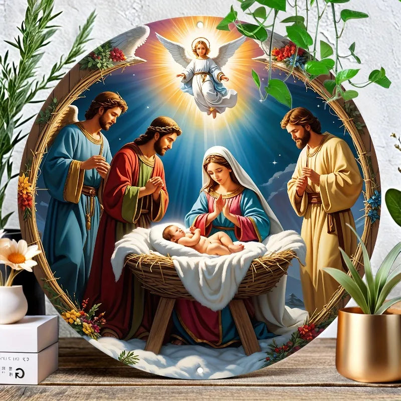 Décoration Catholique – Crèche Sacrée de la Nativité