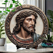 Décoration Religieuse Catholique – Christ avec Cadre Ornemental