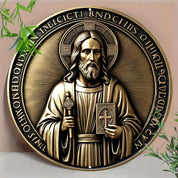Décoration Religieuse Catholique – Jésus-Christ avec Finition Dorée Ornementale