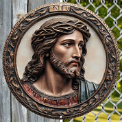 Décoration Religieuse Catholique – Christ avec Cadre Ornemental