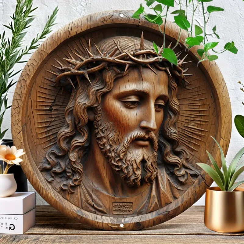 Décoration Religieuse Catholique – Jésus-Christ avec la Couronne d’Épines