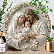 Décoration Religieuse Catholique – Sainte Famille en Harmonie Angélique