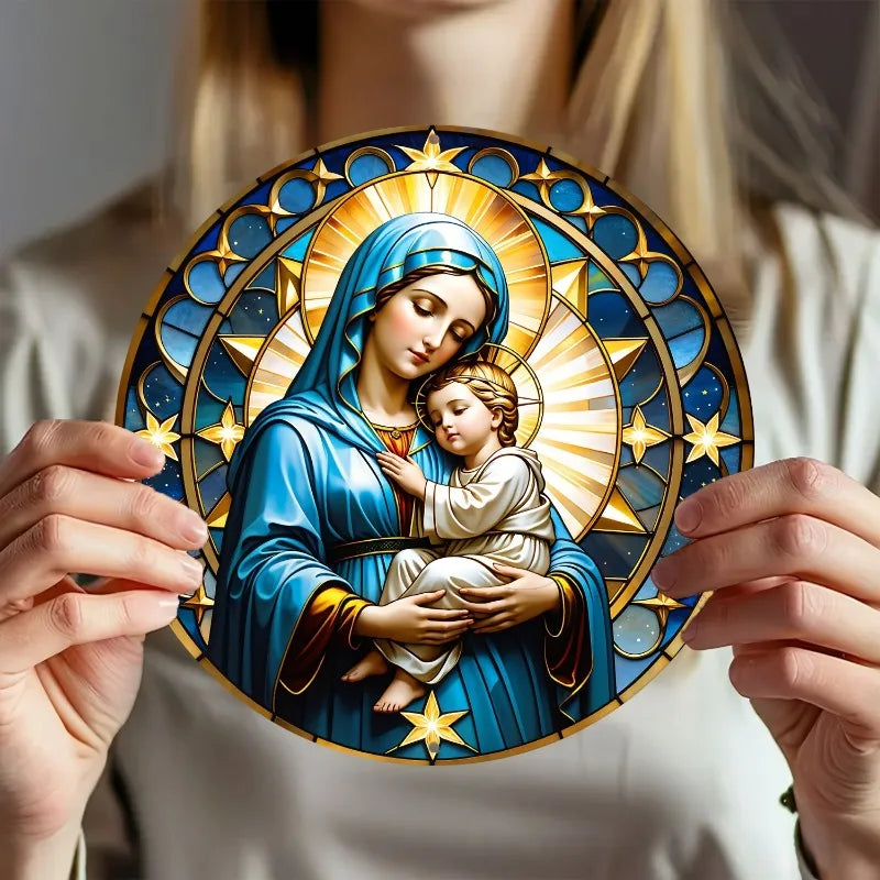 Décoration Religieuse Catholique – Vierge Marie et l’Enfant Jésus
