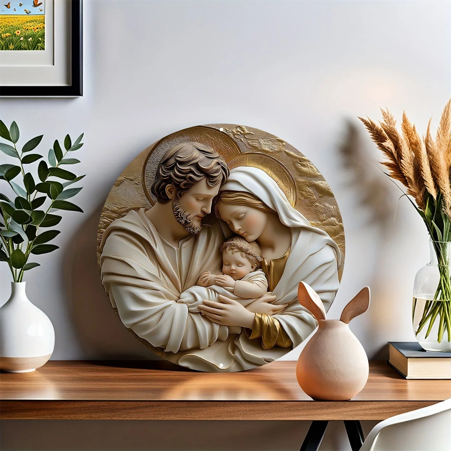 Décoration Religieuse Catholique – Sainte Famille Divine dans l'Amour