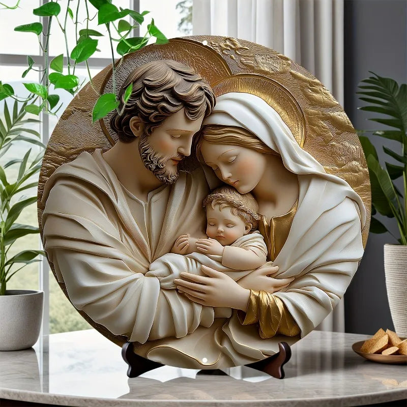 Décoration Religieuse Catholique – Sainte Famille Divine dans l'Amour