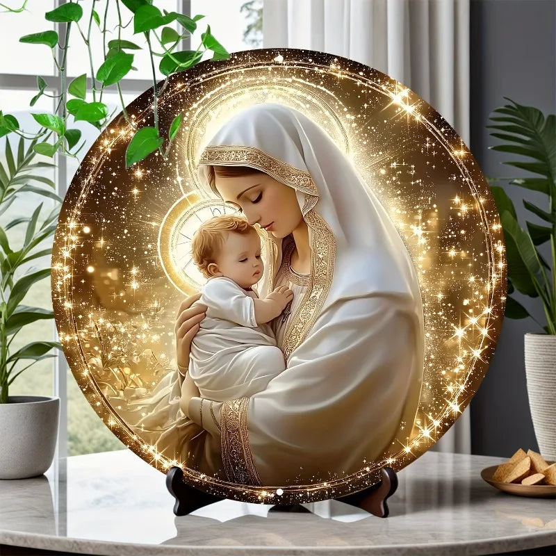 Décoration Religieuse Catholique – Vierge Marie avec l’Enfant Jésus